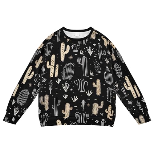 Boys Girls Crewneck Sweatshirt Long Sleeve Fleece Pullover Tops